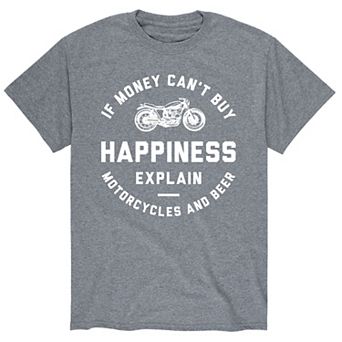 Men's Motorcycle And Beer Tee