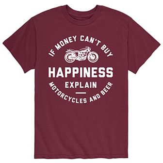 Men's Motorcycle And Beer Tee