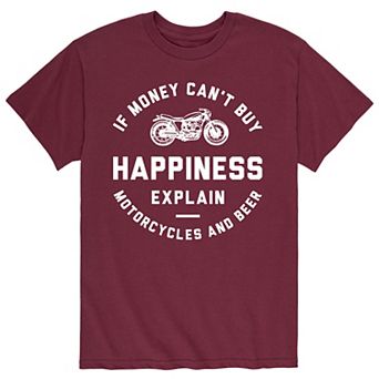 Men's Motorcycle And Beer Tee