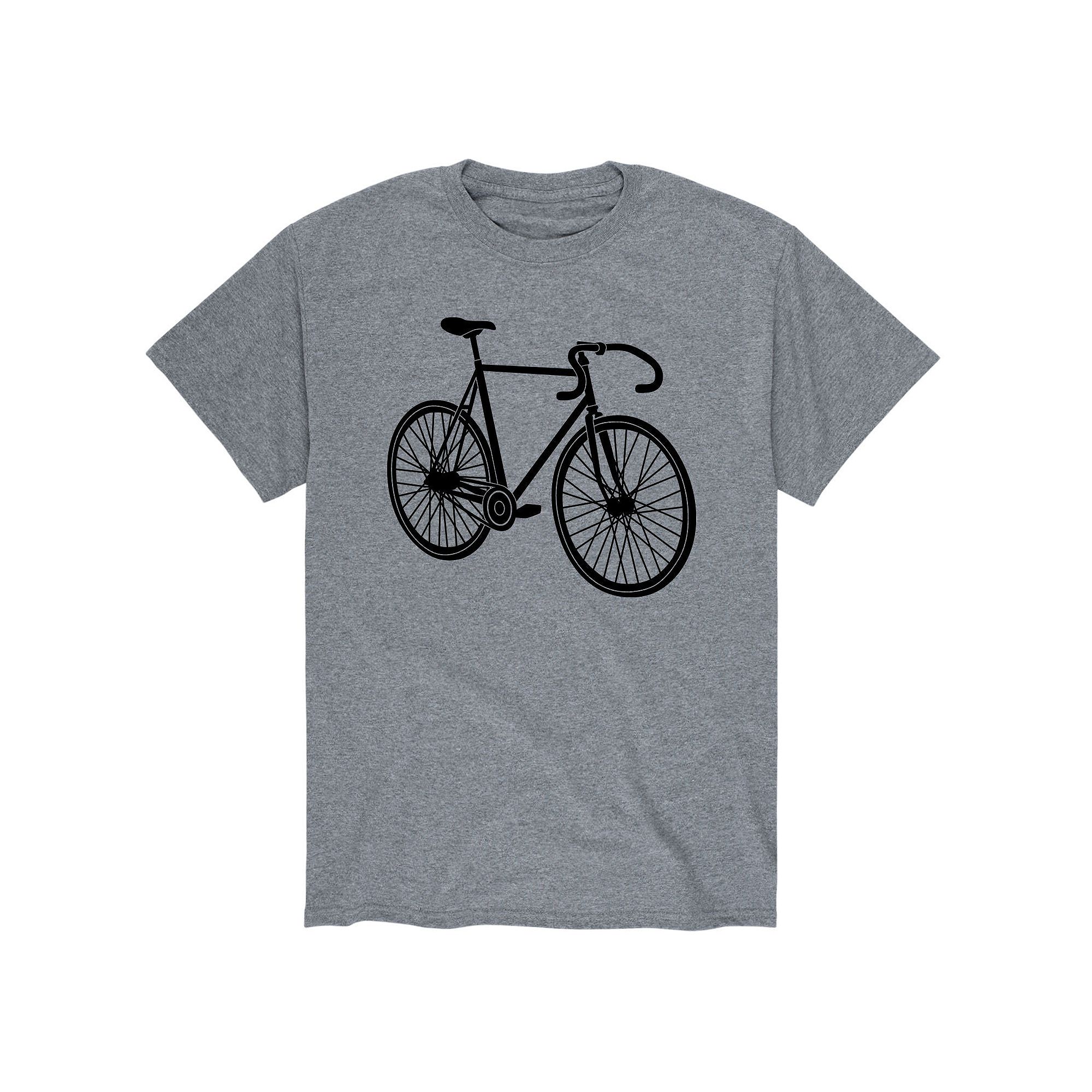 Mens Bike Tee, Size: Small, Gray