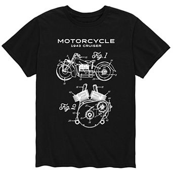 Men's Motorcycle Rendering Tee