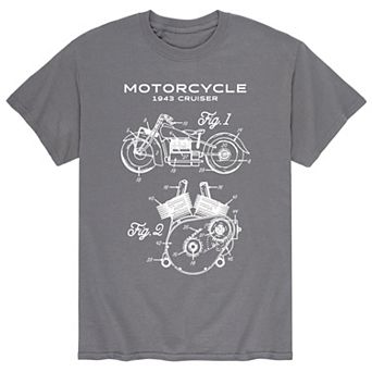 Men's Motorcycle Rendering Tee