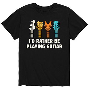 Men's Id Rather Be Playing Guitar Tee
