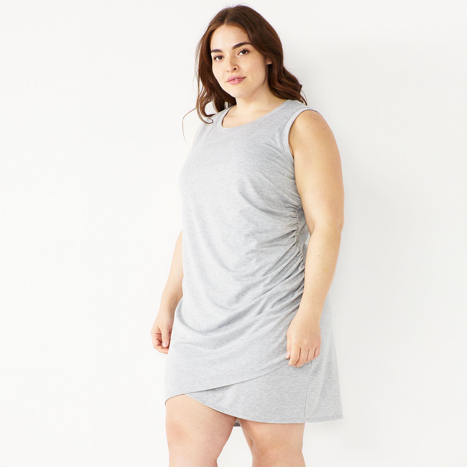 plus tulip hem tee dress