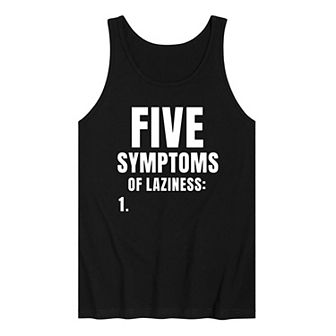 Men's Symptoms Of Laziness Tank Top