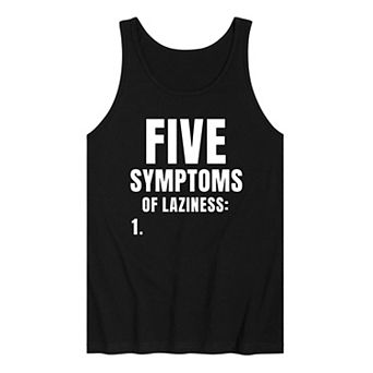 Men's Symptoms Of Laziness Tank Top