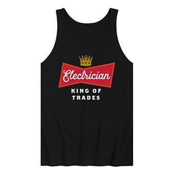 Men's Electrician King Of Trades Tank Top
