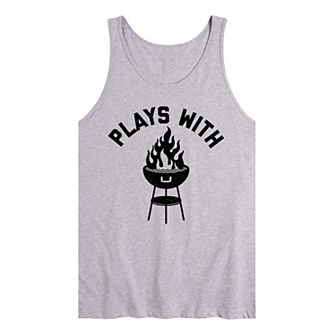 Men's Plays With BBQ Fire Tank Top