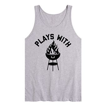 Men's Plays With BBQ Fire Tank Top