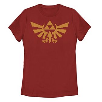 Juniors' Zelda Triforce Hyrule Crest Graphic Tee