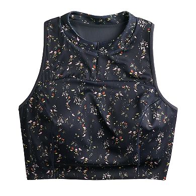 FLX Ascent Longline Zip-Up Medium-Impact Sports Bra