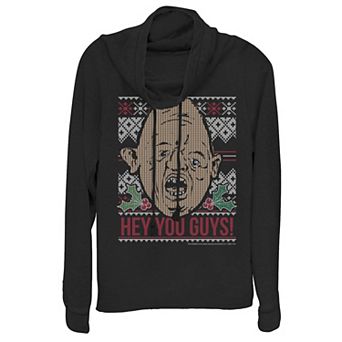 Juniors' The Goonies Sloth "Hey You Guys" Ugly Christmas Cowlneck Sweatshirt