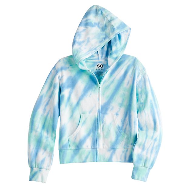 All-Weather Hoodie - Blue Tie Dye