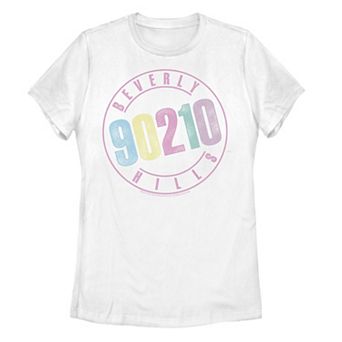 Juniors' Beverly Hills 90210 Pastel Logo Graphic Tee