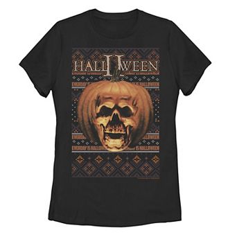 Junior's Halloween Christmas Ugly Sweater Tee
