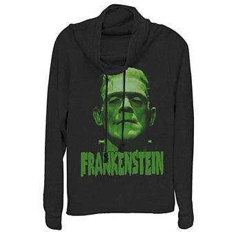 Junior's Universal Monsters Frankenstein Logo Hoodie