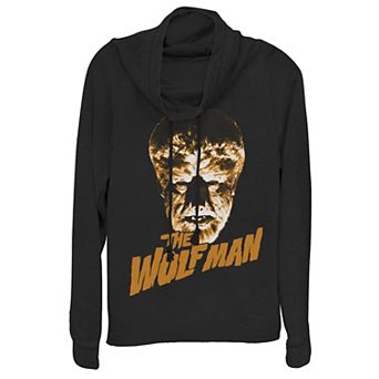 Junior's Universal Monsters The Wolfman Logo Hoodie