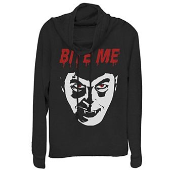 Junior's Universal Monsters Dracula Bite Me Portrait Hoodie