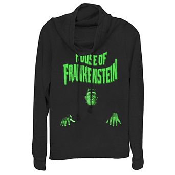 Junior's Universal Monsters House Of Frankenstein Logo Hoodie