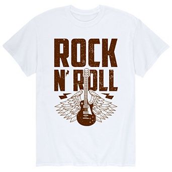 Men's Rock N Roll Guitar Wings Tee