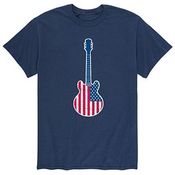 Men's Guitar Flag Fill USA Tee
