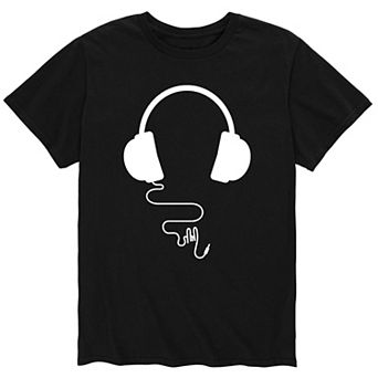 Men's Over Ear Headphones Tee