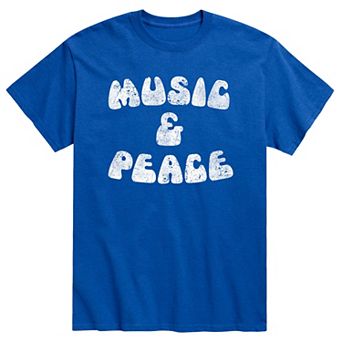 Men's Music And Peace 60s Tee