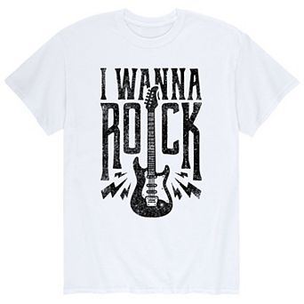 Men's I Wanna Rock Black Tee