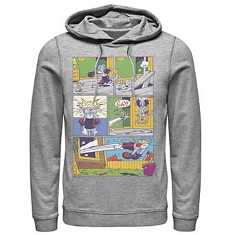 Men's Tom And Jerry Fight Scene Comic Panels Hoodie