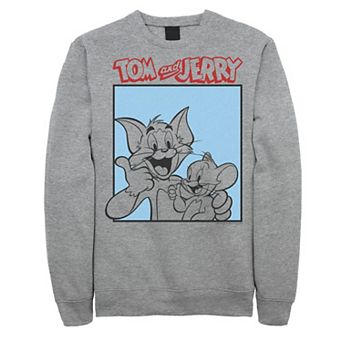 Men's Tom And Jerry Thumbs Up Poster Sweatshirt
