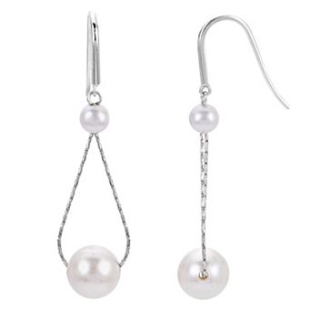 PearLustre by Imperial Freshwater Cultured Pearl Illusion Drop Earrings
