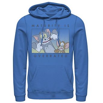 Men's Tom And Jerry Maturity Is Overrated Goofy Portrait Panel Hoodie