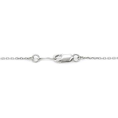 PearLustre by Imperial Sterling Silver Freshwater Cultured Pearl V-Shape Necklace