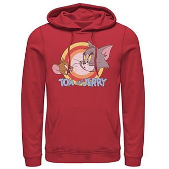 Men's Tom & Jerry Faces And Logo Hoodie