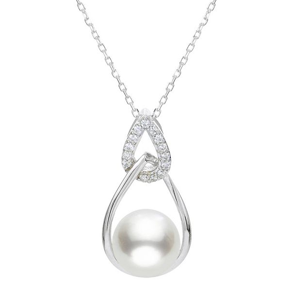 PearLustre by Imperial Freshwater Cultured Pearl & White Topaz Double ...