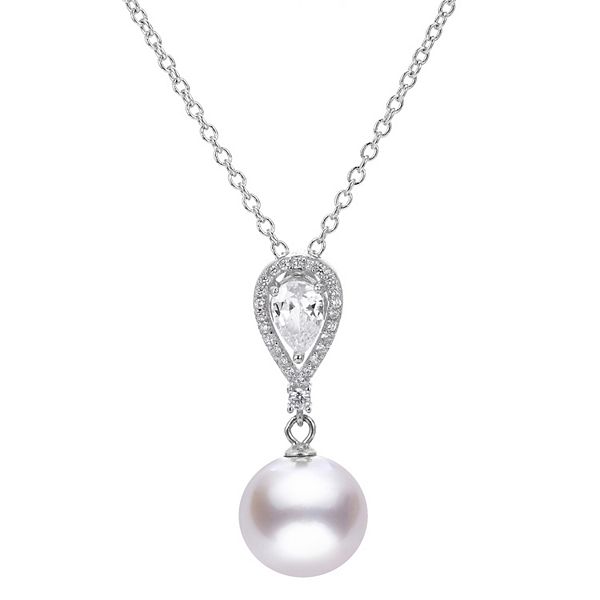 PearLustre by Imperial Freshwater Cultured Pearl & White Topaz Drop