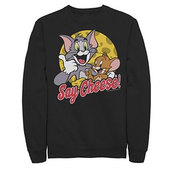 Men's Tom And Jerry Say Cheese Portrait Sweatshirt