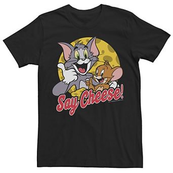 Men's Tom And Jerry Say Cheese Portrait Tee
