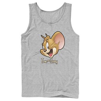 Men's Tom And Jerry Simple Jerry Big Face Tank Top
