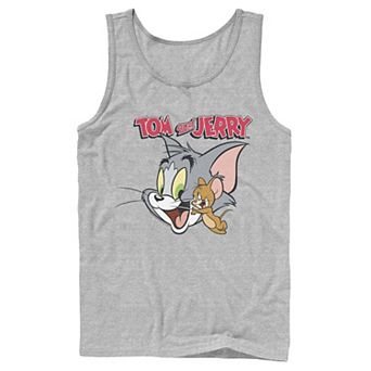 Men's Tom And Jerry Simple Portrait Logo Tank Top