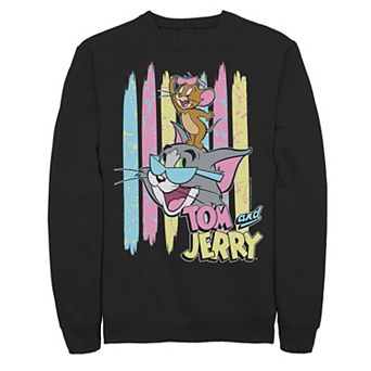 Men's Tom And Jerry 90's Theme Background Sweatshirt