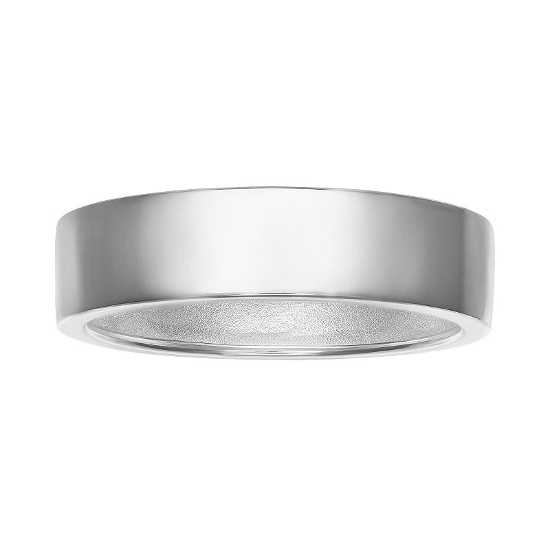 PRIMROSE Sterling Silver 55 mm Ring, Womens, Size: 9, Grey