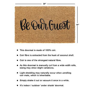 RugSmith Be Our Guest Doormat - 18'' x 30''