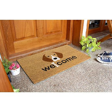 RugSmith Welcome Dog And Bone Doormat - 18'' x 30''