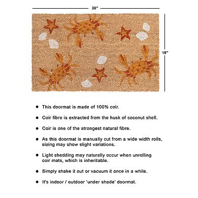 RugSmith Crabs Doormat - 18'' x 30''
