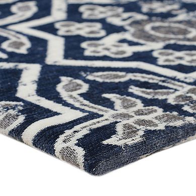 RugSmith Black Geometric Anti-Fatigue Mat - 20'' x 36''