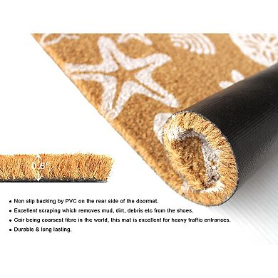 RugSmith Sea Shells Doormat - 18'' x 30''