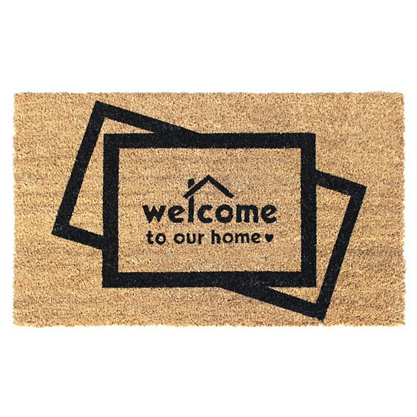 RugSmith Welcome to Our Home with Love Doormat - 18'' x 30