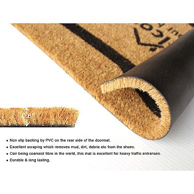 RugSmith Welcome to Our Home with Love Doormat - 18'' x 30''