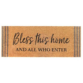 RugSmith Bless this Home and All Who Enter Doormat - 18'' x 48''